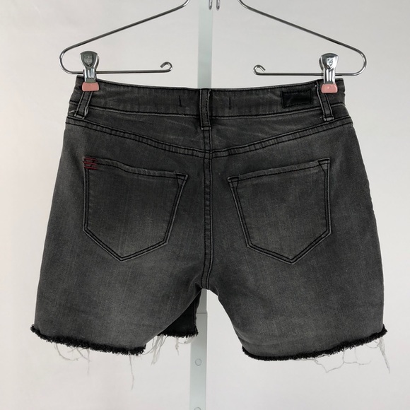 BDG Faded Black Denim Cut Off Shorts - Picture 2 of 4
